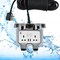Hassan IP66 Waterproof (10 Meter (33ft) Cable Outdoor Extension Socket with Dual USB Ports - Universal 13A 250V Power Outlet for All Weather Conditions