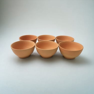 ARK Naturals Terrapura Pure Clay Handmade Clay Bowls Set of 6 Pieces. 180 ml each