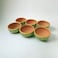ARK Naturals Terrapura Pure Clay Handmade Hand Painted Clay Bowls Set of 6 Pieces. 200 ml each