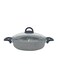 Granite Low Casserole Grey 28cm