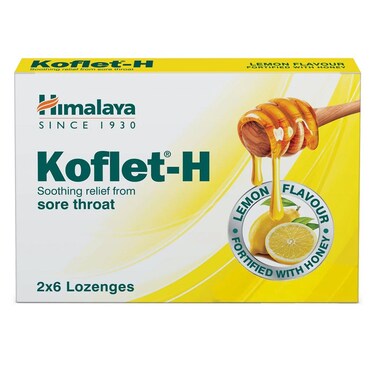 Himalaya Koflet-H Lemon Lozenges 12&#39;s