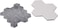 YALLABUYIT FIXA Stick-on Floor Protectors Set of 20, Grey