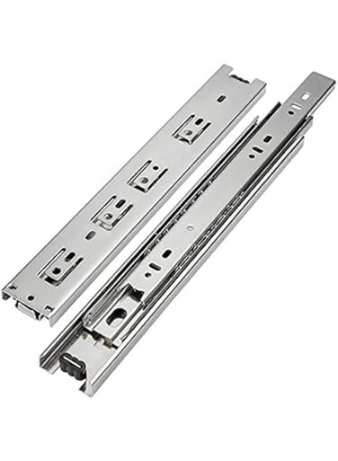 KNP Steel Ball Bearing Drawer Runner Cabinet Rail For Computer Table Clothing Cabinets.Suitable for drawers, wardrobes, beside tables, kitchen cabinets. (14 inch)