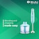 Bajaj HB 22 300-Watt Hand Blender &ndash; Detachable Shaft, Easy Grip, and Silent Operation for Mixing &amp; Blending (White)