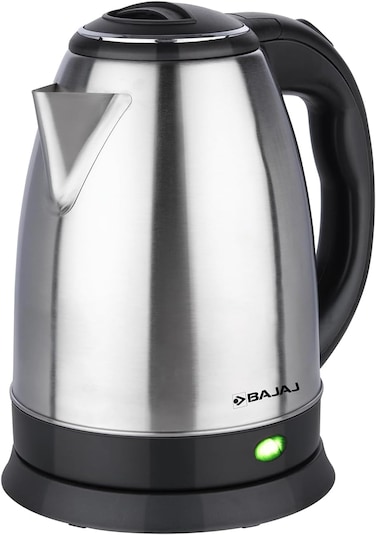 Bajaj KTX 1.8L Deluxe Electric Kettle   800W   Stainless Steel Body   Auto Shut-Off &amp; Safety Protection   Fast Boiling Water Kettle for Home &amp; Office Use