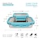 BOROSIL RECTANGULAR TIFFIN WITH BLUE STEEL LID - 800ML + 200ML