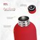 ZeroSpace Stainless Steel Water Bottle, 750ml Insulated Water Bottle for Kids School, Double Wall Water Thermos Flask for Hot &amp; Cold Drinks, Sports Hot Water Bottle (Red)
