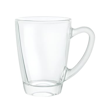Borosil Serene Glass Mug, 155 ml &ndash; Clear, Heat-Resistant, Microwave &amp; Dishwasher Safe &ndash; Ideal for Tea, Espresso &amp; Small Hot Beverages, MUG0066