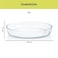 BOROSIL OVAL BAKING DISH 4.0 LTR   Extra-Large Borosilicate Oven Proof, Casserole Pan, Roasting Dish, Heatproof Kitchen Serveware &amp; Family-Size Baking Dish, DSHEX0042