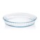 Borosil Fluted Baking Dish 1.2 Liter made with Borosilicate Glass   Oven, Microwave &amp; Dishwasher Safe Pie &amp; Quiche Dish   Heat Resistant Bakeware for Cooking &amp; Serving, DSHEX0035