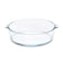 Borosil Round Casserole with Lid &ndash; 1.2 LTR   Borosilicate Oven Proof, Baking Dish, Casserole Pan, Serving Bowl &amp; Kitchen Cookware, DSHEX0049