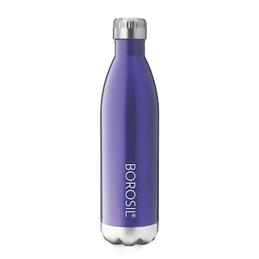 BOROSIL VACCUM TRANS BOLT BOTTLE BLUE 500ML, FGBOL0500BL