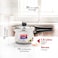 Prestige Svachh Popular Spillage Control Stainless Steel Outer Lid Pressure Cooker,1.5 Liter(Silver)