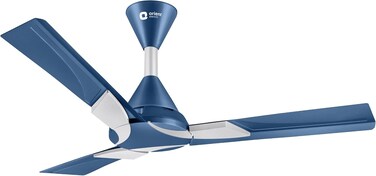 Orient 56" Wendy Azure Blue Silver Ceiling Fan 5 Speed Electronic Regulator
