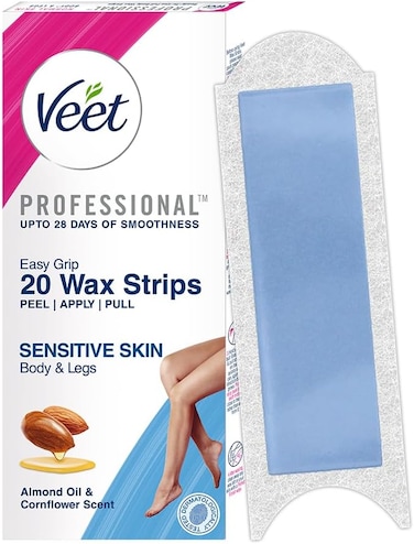 Veet Full Body Waxing Kit for Sensitive Skin (20 Strips)