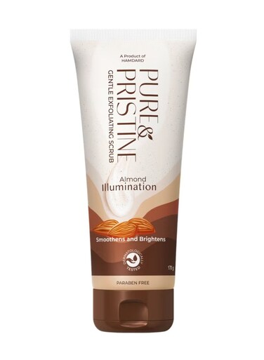 PURE &amp; PRISTINE Gentle Exfoliating Scrub 170g &ndash; Almond Oil &amp; Walnut, Smooth &amp; Bright Skin