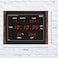 Ajanta Digital Wall Clock &ndash; Large LED Display with Modern Brown Plastic Body &ndash; 117W x 19.6L x 13H Inches &ndash; Stylish Digital Clock for Home, Office &amp; Reception Areas (Model DC-037)