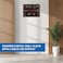 Ajanta Digital Wall Clock &ndash; Large LED Display with Modern Brown Plastic Body &ndash; 117W x 19.6L x 13H Inches &ndash; Stylish Digital Clock for Home, Office &amp; Reception Areas (Model DC-037)