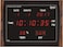 Ajanta Digital Wall Clock &ndash; Large LED Display with Modern Brown Plastic Body &ndash; 117W x 19.6L x 13H Inches &ndash; Stylish Digital Clock for Home, Office &amp; Reception Areas (Model DC-037)