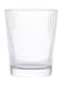 V-Shaped Striped Glass Clear