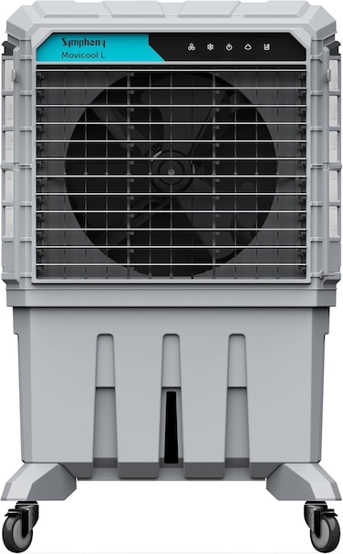 Symphony Movicool L125i - 3-Speed Evaporative Cooler, Large 125L Capacity, Air Cooler, Fan Humidifier With LED Display Digital Control With Remote Oscillation/3 Speeds&amp; Cool Modes