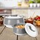 MILTON 3-Piece Casserole Set (850ml, 1.35L, 1.85L) Double-Walled Hotpot with PU Insulation &amp; Stainless Steel Inner, Keeps Food Hot/Cold, Perfect for Serving Chapati, Roti &amp; Mandi - Venice Reg - Grey