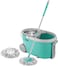 Spotzero by MILTON Spin Mop and Bucket with 2 Microfiber Refill, Liquid Dispenser, Wringer Set - Extendable Handle 360&deg; Spinning Mop for Floor Cleaning, ممسحة ارضيات - Royale - Aqua Green