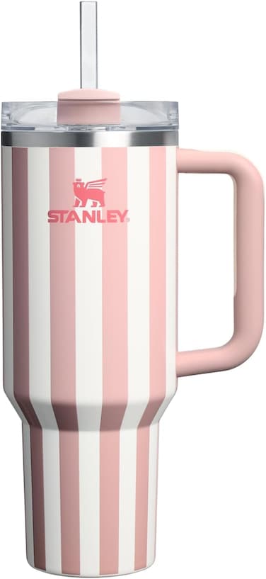 STANLEY Quencher H2.0 Tumbler with Handle and Straw 40 oz  , Flowstate 3-Position Lid , Cup Holder Compatible for Travel , Insulated Stainless Steel Cup
