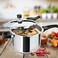 Milton Pro Cook Triply Stainless Steel Pressure Cooker With Outer Lid, 5 litre, Silver, Dishwasher Safe, Food Safe, Induction Safe, Hot Plate Safe, Flame Safe