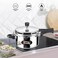 Milton Pro Cook Aluminium Induction Bottom Pressure Cooker With Outer Lid, 5 Litre, Silver, Gasket Release System, Food Safe, Induction, Hot Plate, Flame Safe, Premium Bakelite Handle, Safety Valve