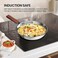 Milton Procook Triply Stainless Steel 4 Pc Cookware Set, Tea Pan 16cm, Fry Pan 22cm, Wok/Kadai with Lid 24cm, Wooden Handle, Induction &amp; Gas Ready, Even &amp; Fast Heating