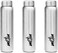 MILTON 3-Piece 950ml Stainless Steel Water Bottle, Single-Walled, BPA-Free, Leak-Proof, Rust-Free, Easy-Grip Fridge Bottle,Easy to Carry, Gym Bottle for Men, Kids, School &amp; Travel - Aqua