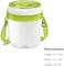 Milton Euroline Futron Tiffin Stainless Steel Tiffin Box Set, 360ml/180mm, Set of 3, Green