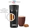 Milton 300ml Vacuum Insulated Travel Coffee Mug With Strainer &amp; Lid, Keeps Drinks Hot &amp; Cold, 18/8 Stainless Steel Tumbler, Double-Walled Thermos Flask With Inner Copper Coating For Cappuccino - Black