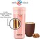 MILTON 350ml Vacuum Insulated Travel Coffee Mug with Strainer &amp; Lid, Keeps Drinks Hot &amp; Cold, 18/8 Stainless Steel Tumbler, Double-Walled Thermos Flask with Inner Copper Coating for Cappuccino - Peach