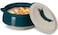 MILTON 3-Piece Casserole Set (850ml, 1.35L, 1.85L) Double-Walled Hotpot with PU Insulation &amp; Stainless Steel Inner, Keeps Food Hot/Cold, Perfect for Serving Chapati, Roti &amp; Mandi - Venice Reg - Green