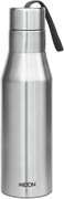 Milton 1000ml Stainless Steel Water Bottle, Single-Walled, BPA-Free, Leak-Proof, Rust-Free,Easy to Carry, Easy-Grip Fridge &amp; Gym Bottle For Men, Kids, School &amp; Travel - Super - Silver