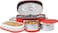 Milton Executive Lunch Insulated Tiffin, 2 Containers, 280 ml each, 1 Container, 500 ml, Red   Microwave Safe   Easy to carry   Leak proof   Stainless Steel &amp; Plastic    Insulated Tiffin   Hot Food