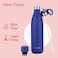 MILTON 750ml Vacuum Insulated Water Bottle with Straw Lid - 2 lids included, Keeps Drinks Hot &amp; Cold, 18/8 Stainless Steel, Double-Walled Flask with Inner Copper Coating - Sports, Gym - Larvik - Blue