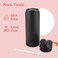 MILTON 940ml Vacuum Insulated Water Bottle with Magnetic Straw Lid, Keeps Drinks 12 Hrs Hot &amp; 24 Hrs Cold, 18/8 Stainless Steel, Double-Walled Flask with Inner Copper Coating for Sports - Turk - Black