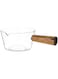 BESTonZON Glass Saucepan Stovetop Pot Cooking Transparent Saucepan With Handle Borosilicate Glass Non Stick Milk Butter Warmer Pot Minutes Noodles Bowl