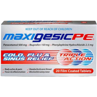 Maxigesic PE Tab -20's