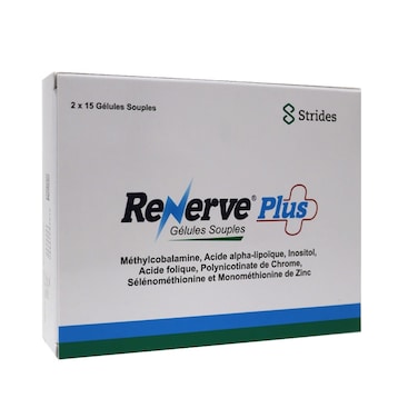 Renerve Plus Vitamin B12 Multivitamin Supplement Capsules With Alpha Lipoic Acid, Pack of 30's