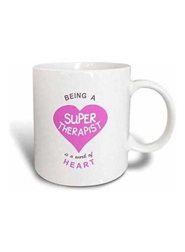 Job Love Appreciation Ceramic Mug White/Pink