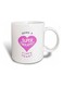 Job Love Appreciation Ceramic Mug White/Pink