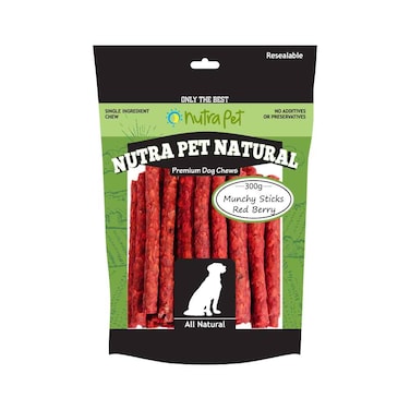 Nutrapet  Munchy Sticks ( RED BERRY) 300G