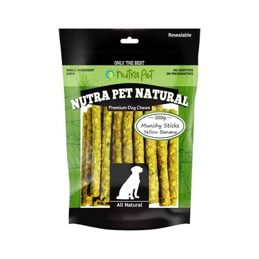 Nutrapet  Munchy Sticks ( YELLOW BANANA) 300G