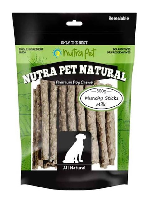 Nutrapet  Munchy Sticks ( WHITE MILK) 300G