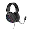 Intex IT-311-RGB GameTime Pro Gaming Headset 7.1 Stereo HiFi RGB Light Detachable Mic 50mm Driver Noise Isolation Over Ear Headphones for PC PS5 PS4 Black