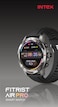 ساعة INTEX Fitfirst Air PRO الذكية، مكالمات بلوتوث، مقاومة للغبار والماء IP67، مراقبة الإجهاد ومعدل ضربات القلب، مراقبة أكثر من 100 ساعة، نمط قائمة 5 واجهة مستخدم، للرجال والنساء